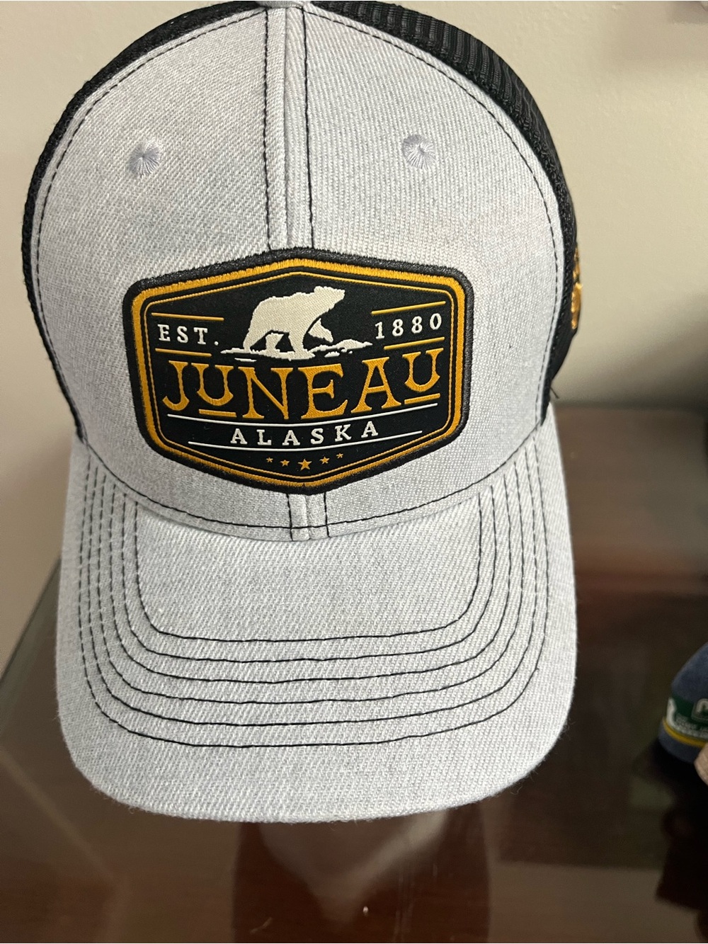 Alaska Trucker Hat - Gray and Black